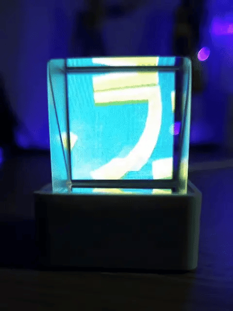 Trendy Mini Transparent WiFi Weather Clock Decoration Display